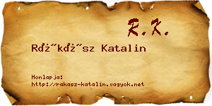 Rákász Katalin névjegykártya
