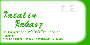 katalin rakasz business card